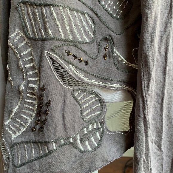 BKE BUCKLE Beaded Embroidered Cardigan - Picture 7 of 11